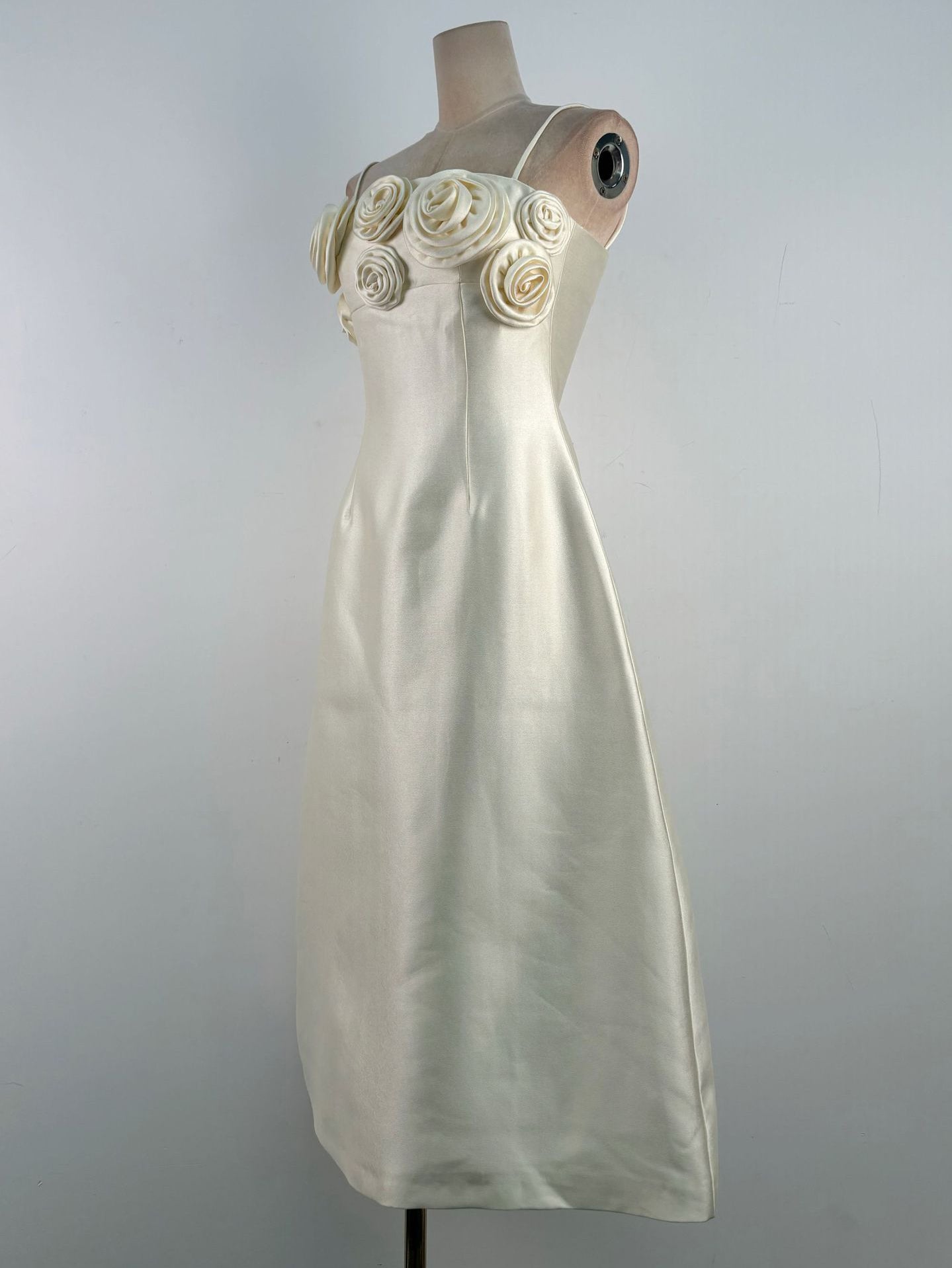 Patchwork Flower Strap Long Dress