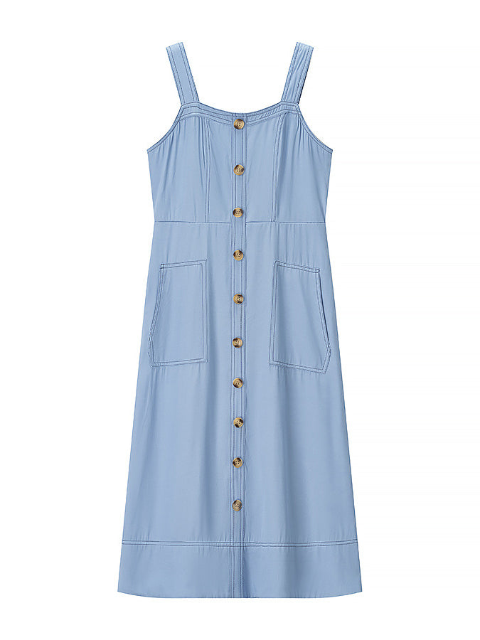Elegant Solid Ruffles Long Dress