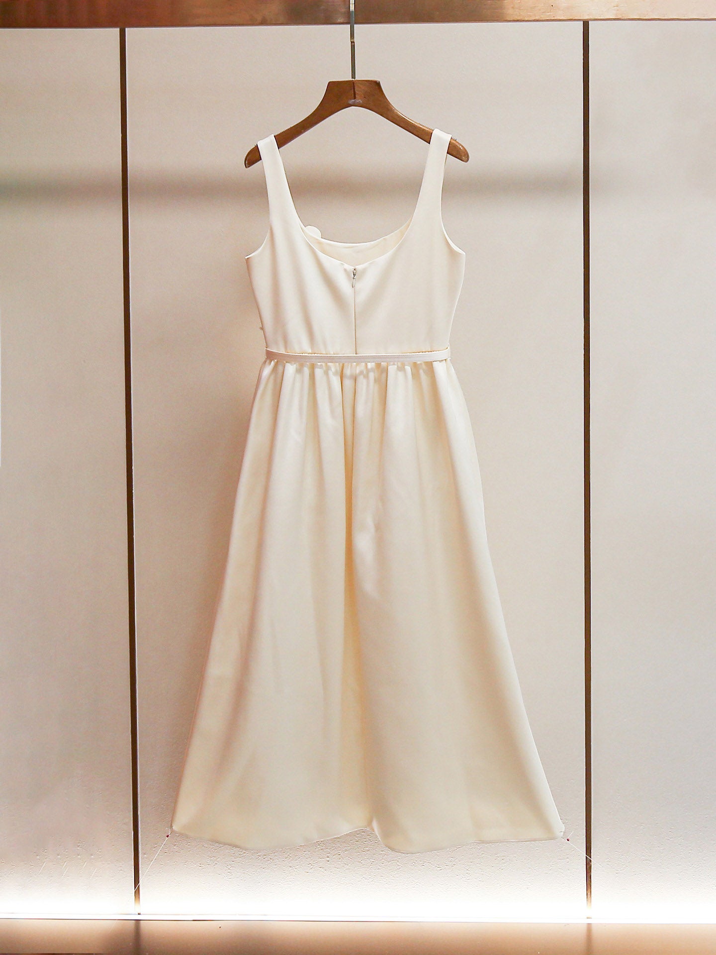 Solid Patchwork Flower Midi Dress
