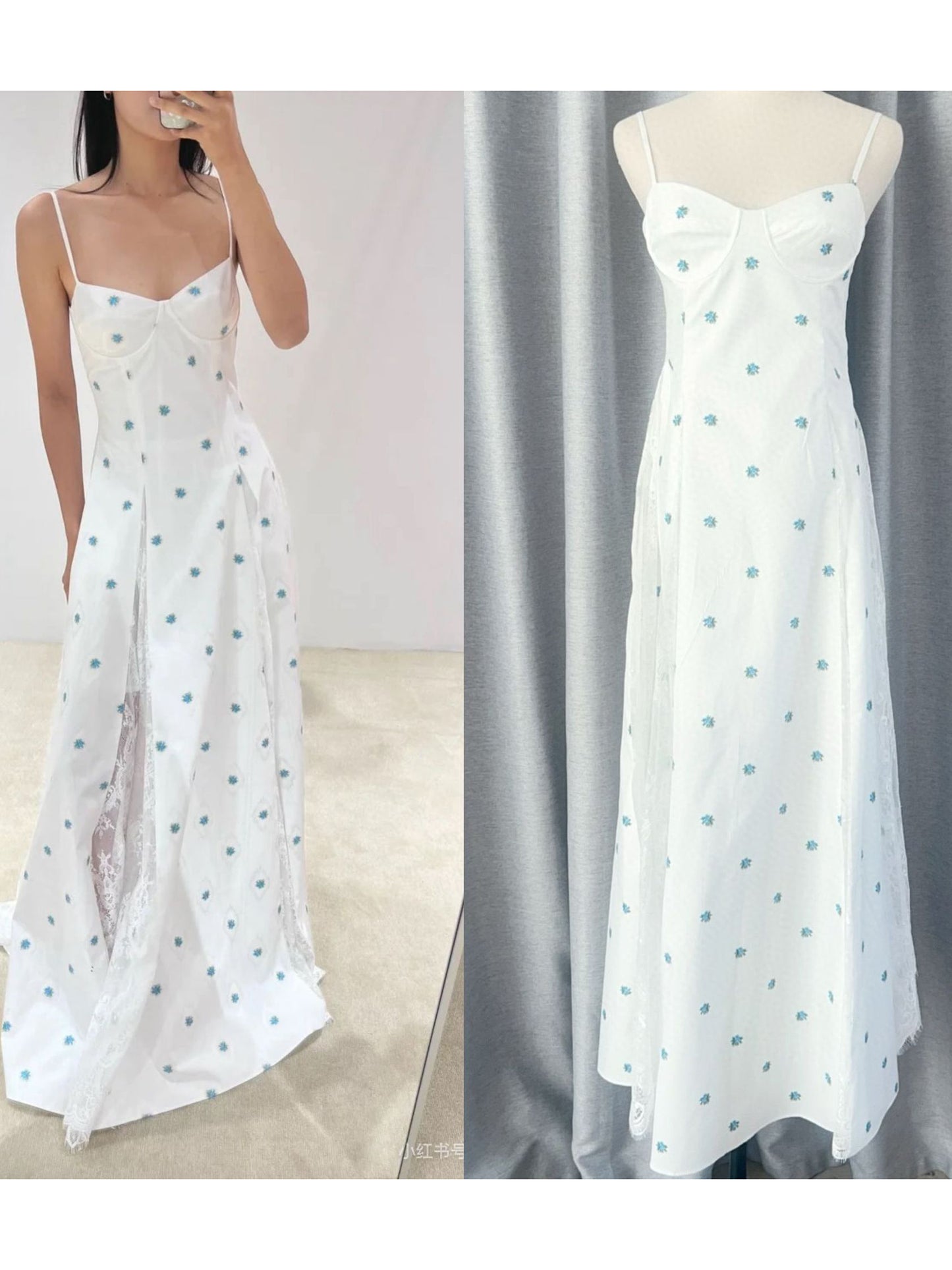 Elegant Off Shoulder Print Long Dress