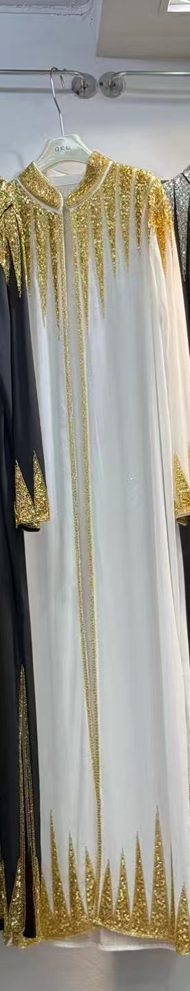 Solid Patchwork Diamonds Long Dress