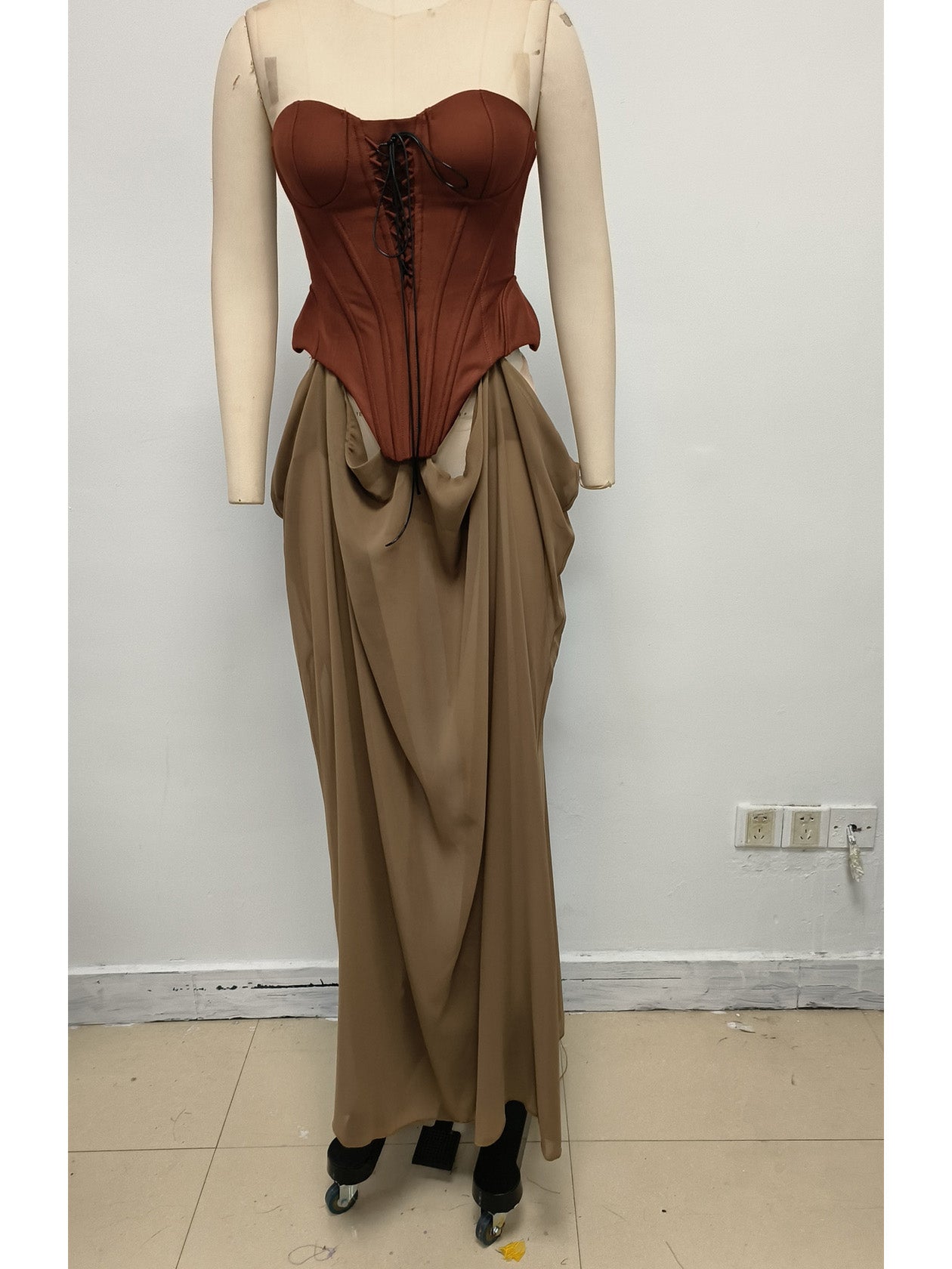 Chic Off Shoulder Long Dress