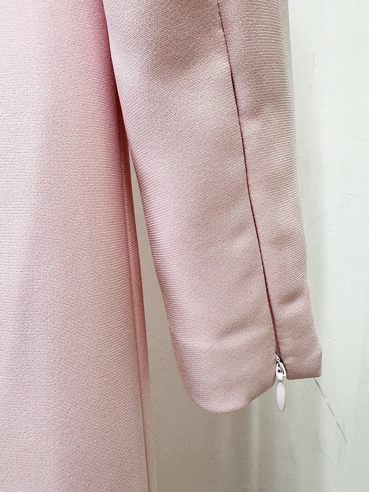 Elegant Patchwork Diamonds Long Dress