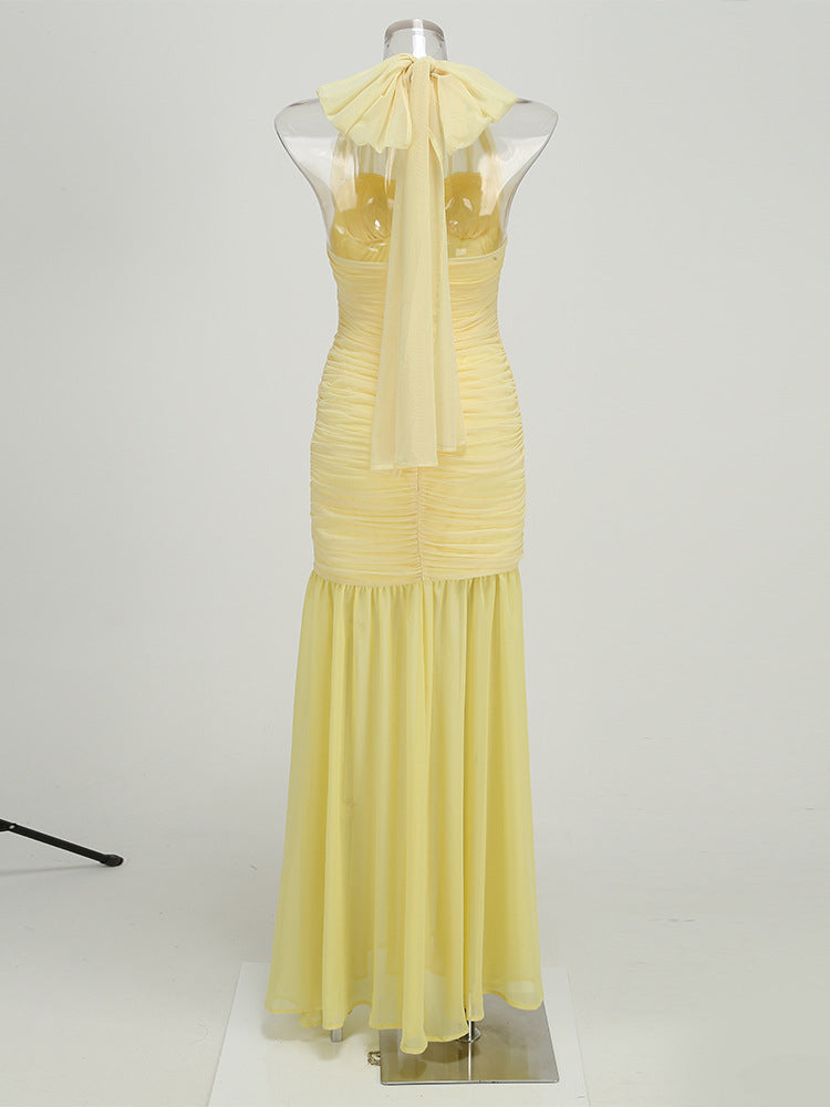 Off Shoulder Backless Long Dress