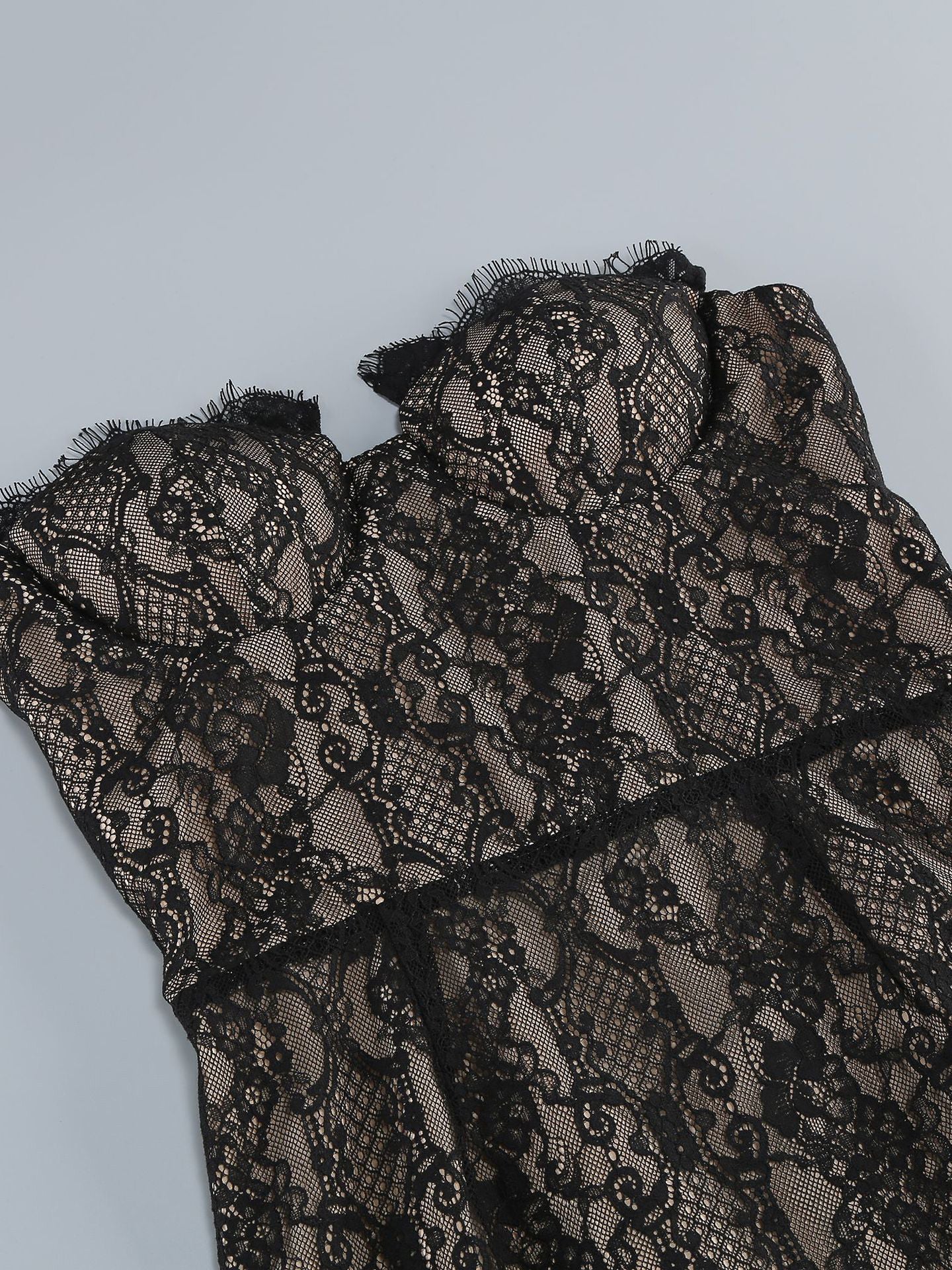 Off Shoulder Mesh Long Dress
