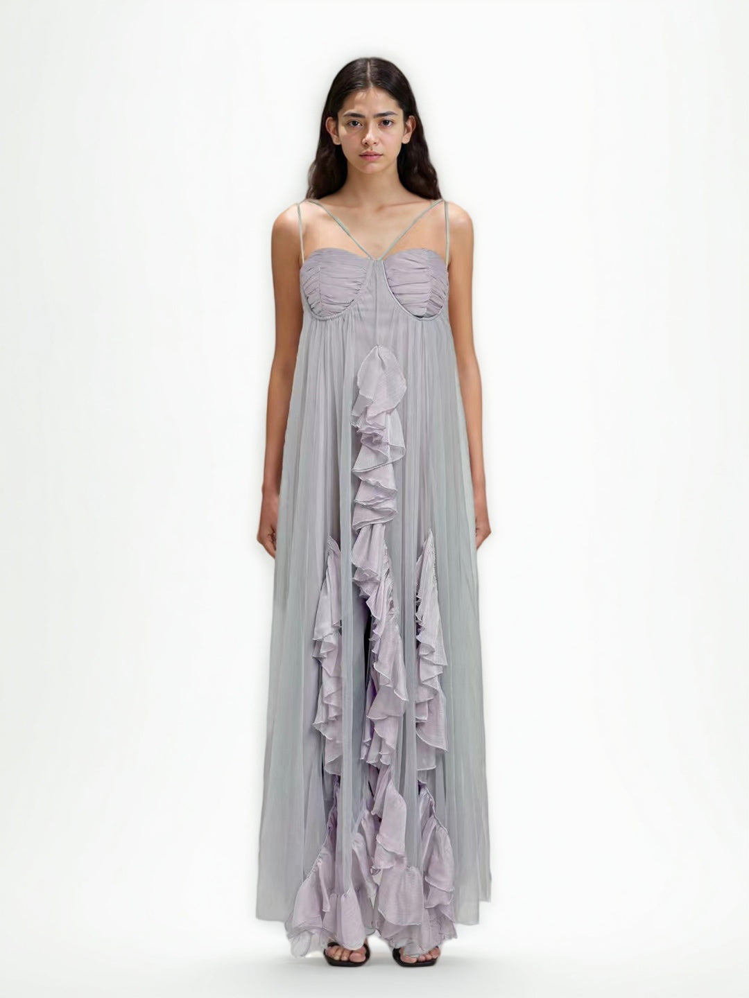 Solid Elegant Off Shoulder Long Dress
