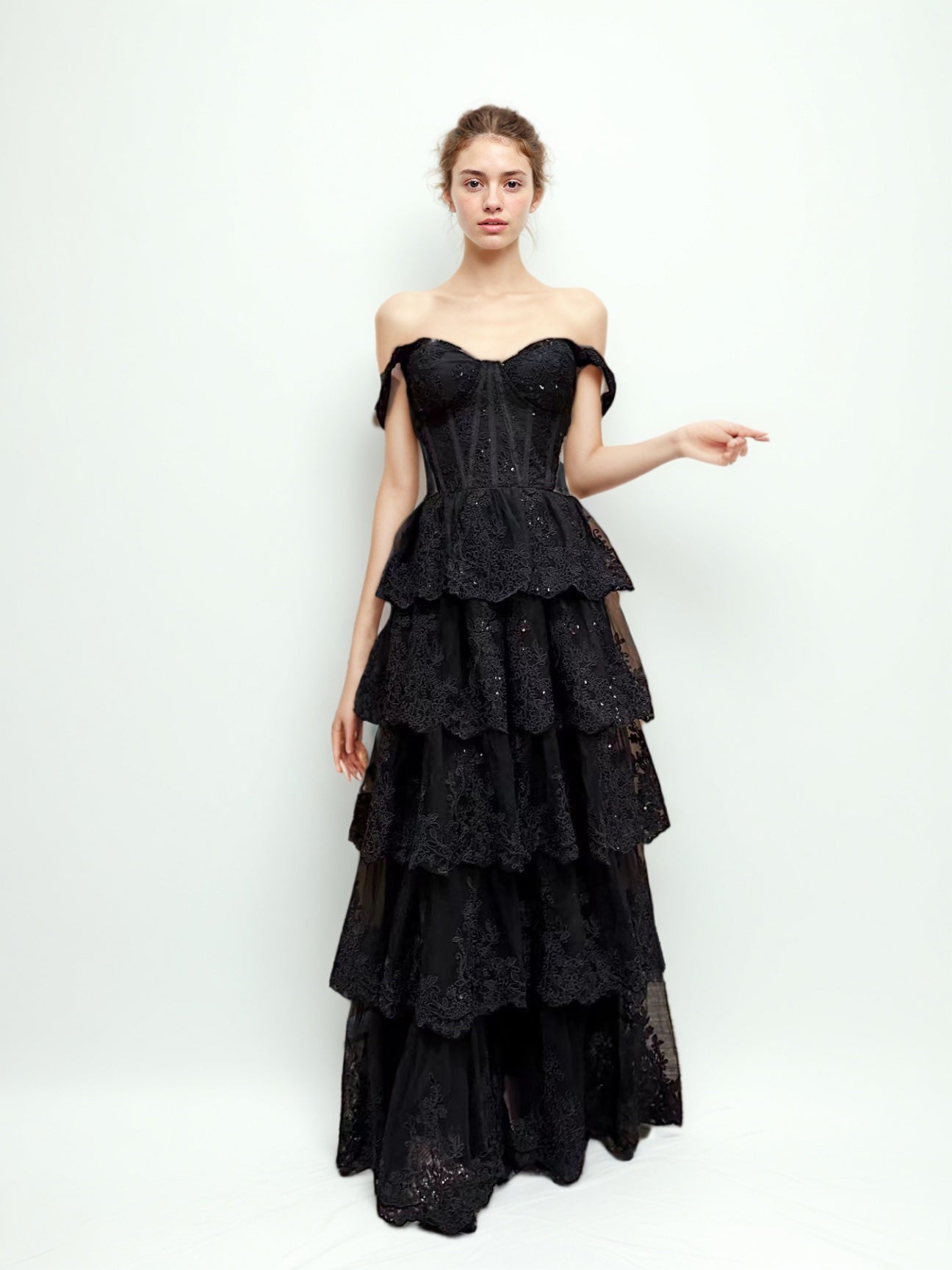 Elegant Mesh Sleeveless Long Dress