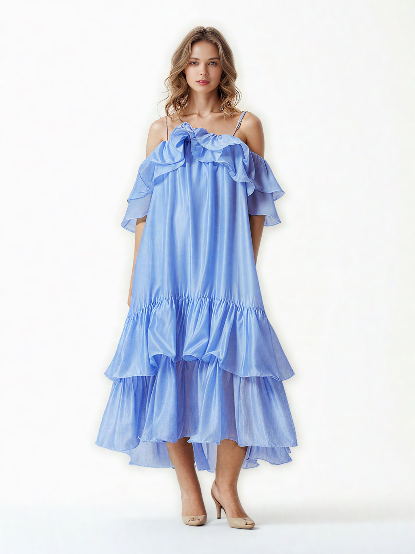 Off Shoulder Loose Long Dress