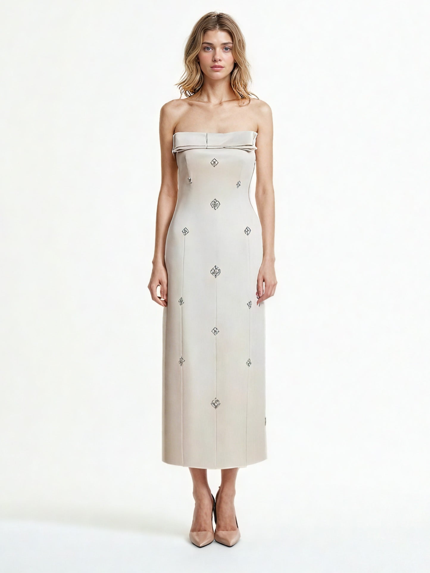 Solid Off Shoulder Long Dress
