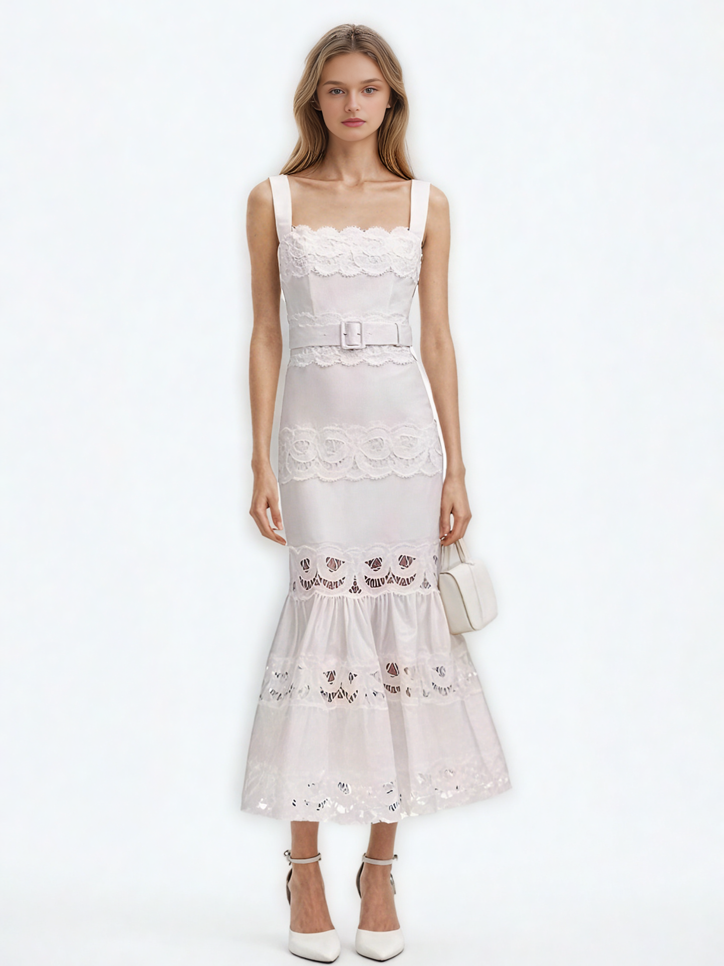 Hollow Out Sleeveless Long Dress