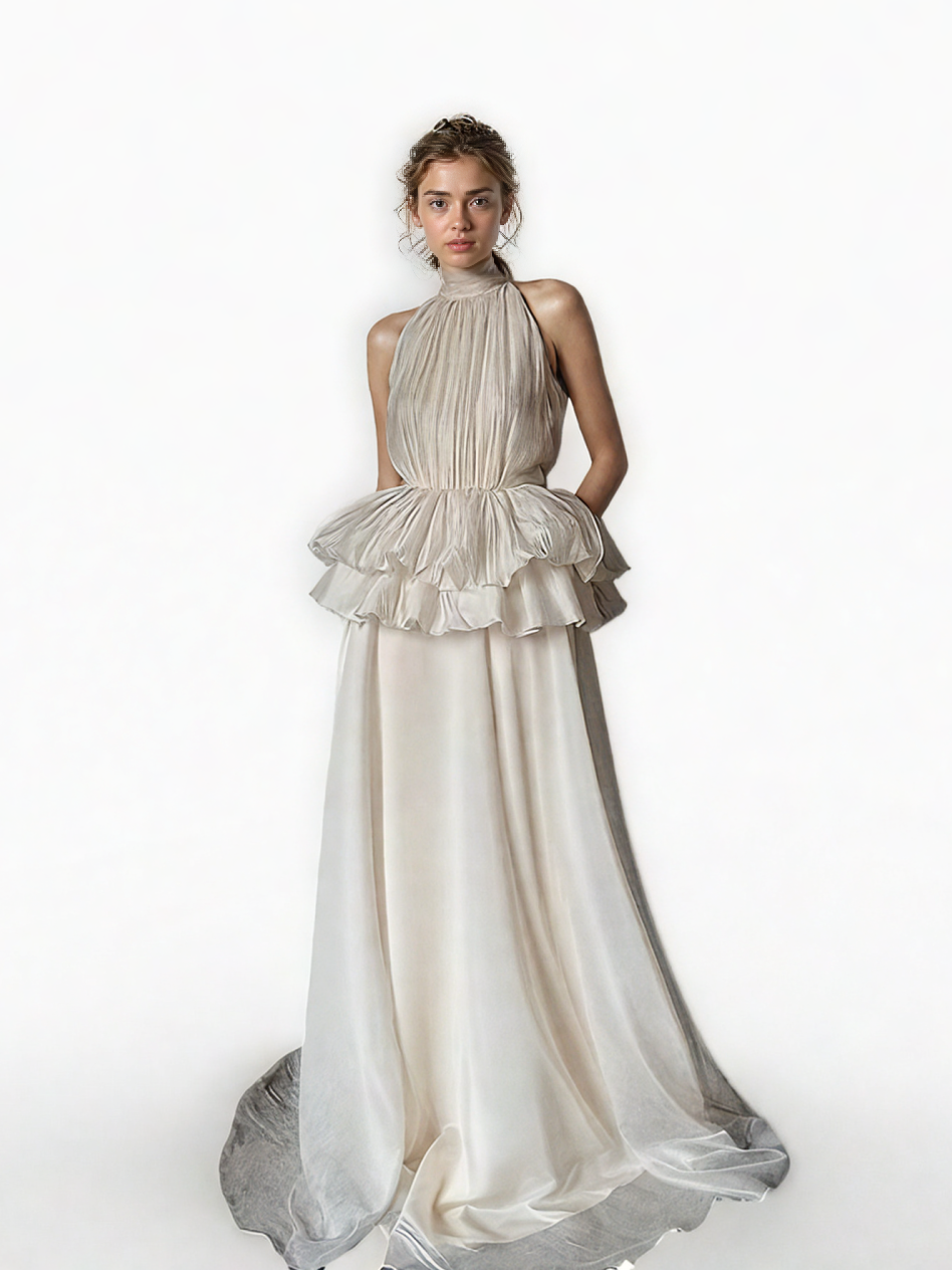 Off Shoulder Sleeveless Long Dress