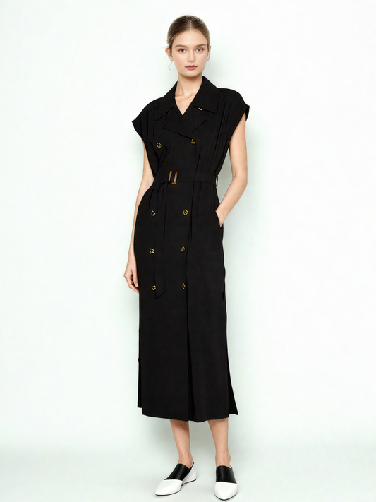 Elegant Solid Sleeveless Jacket