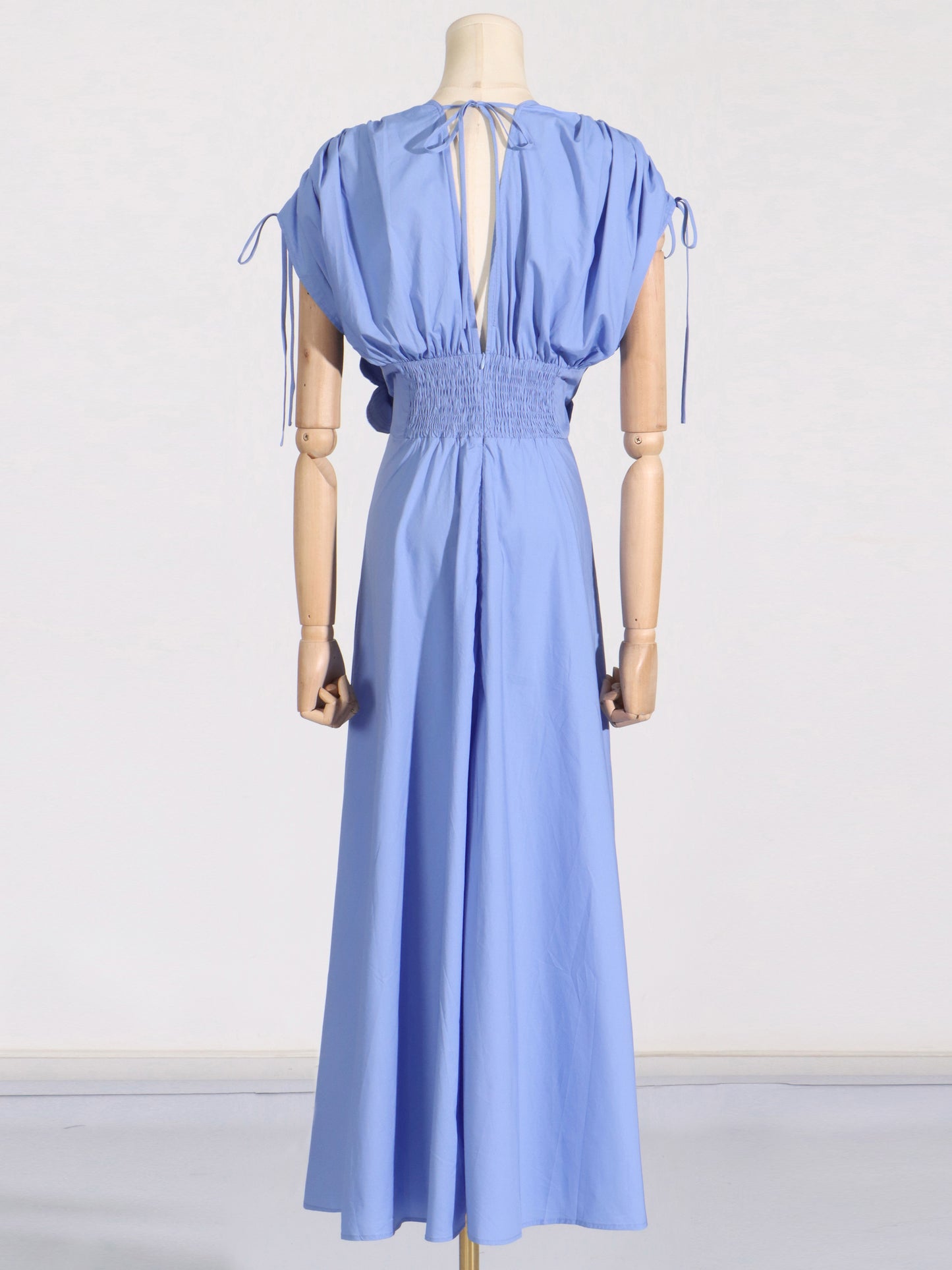 Patchwork Bowknot Flower Long Dress