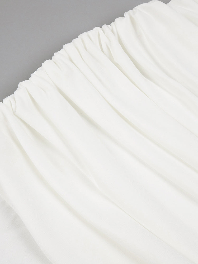 Elegant V-neck Solid Long Dress