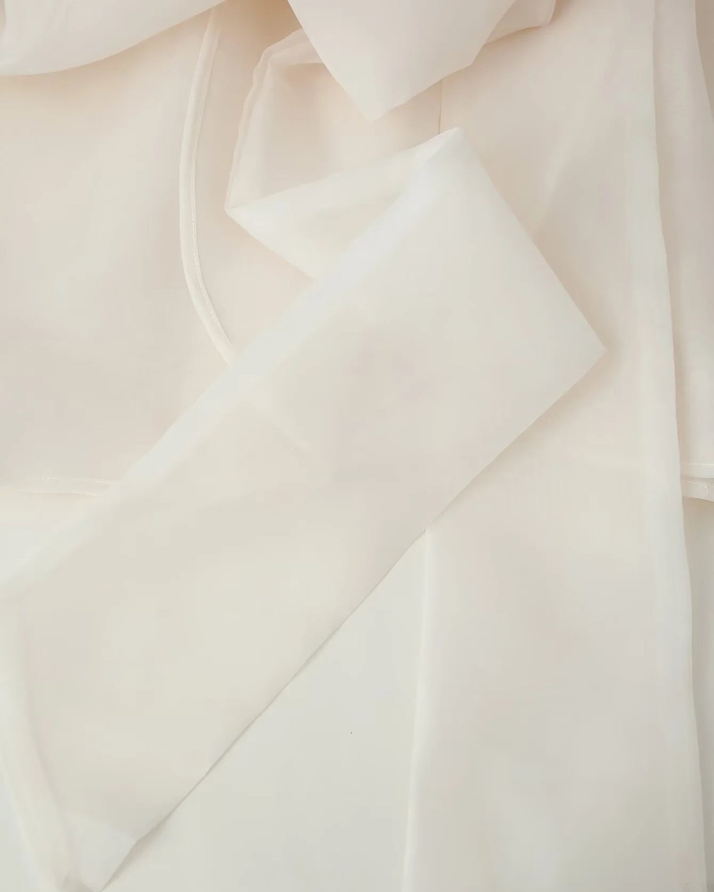 Apricot Bowknot Stand Collar Loose Blouse