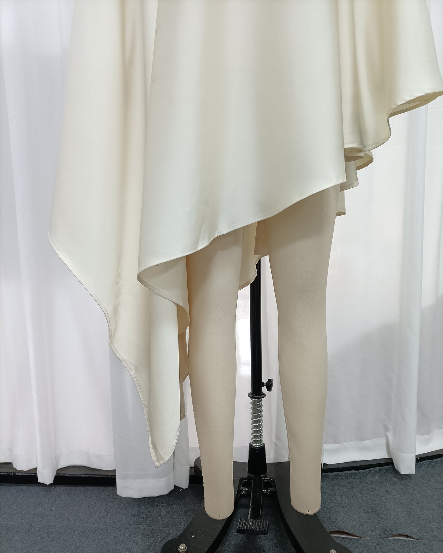 Apricot Cape Sleeve Asymmetric Top