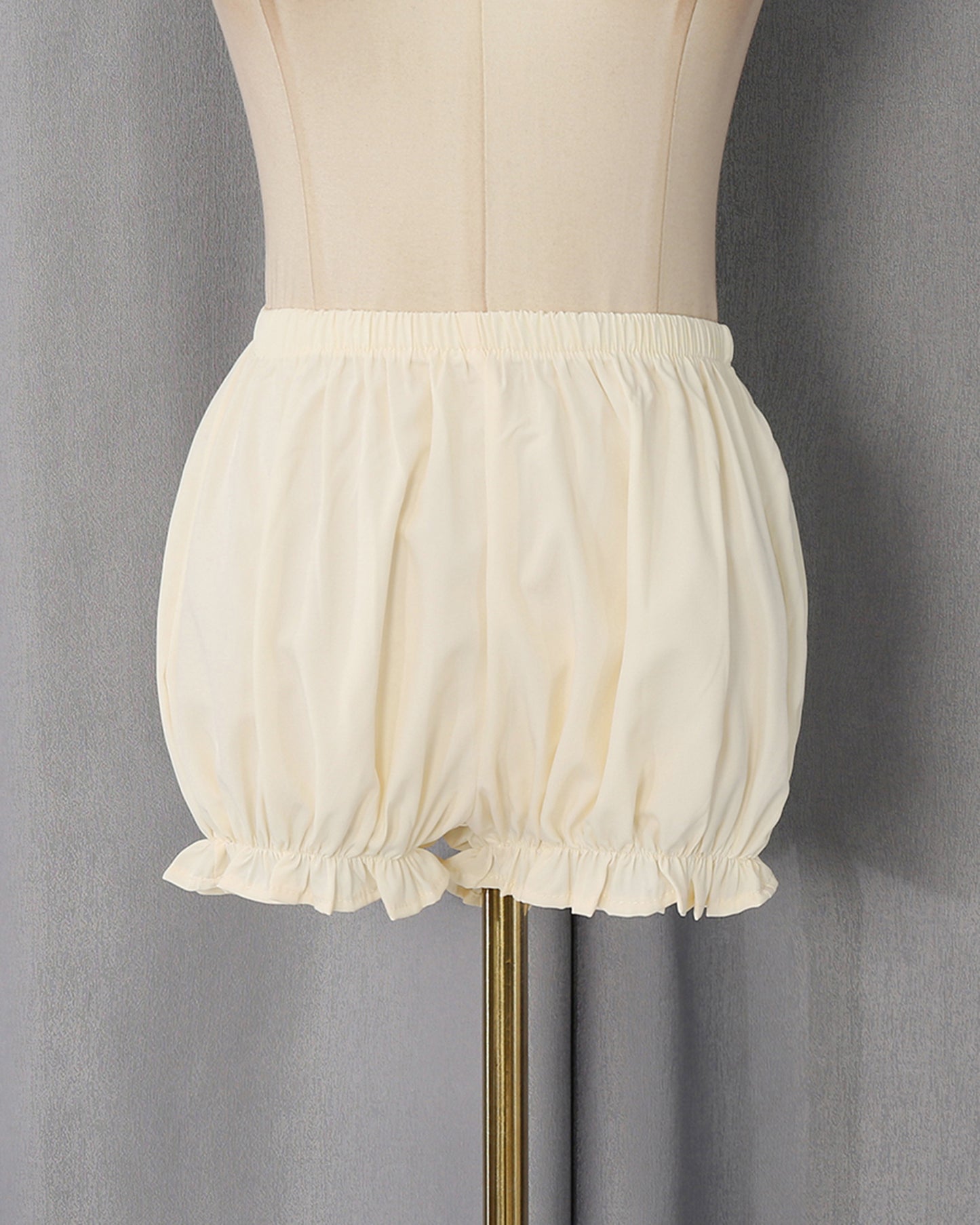 Apricot Embroidery Chiffon Ruffle Hem Mini Dress
