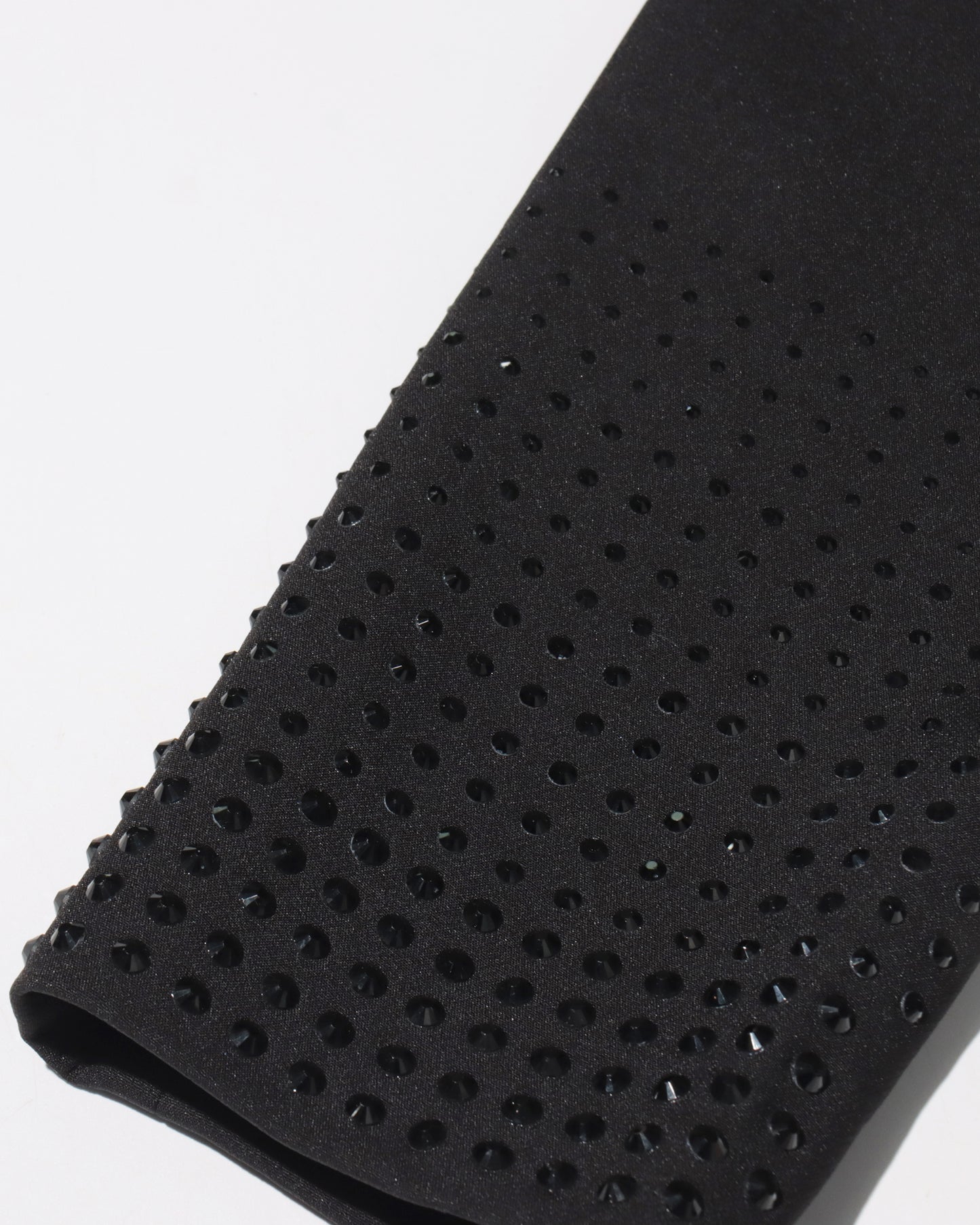 Black Double-Breasted Blazer with Dot Embellishments