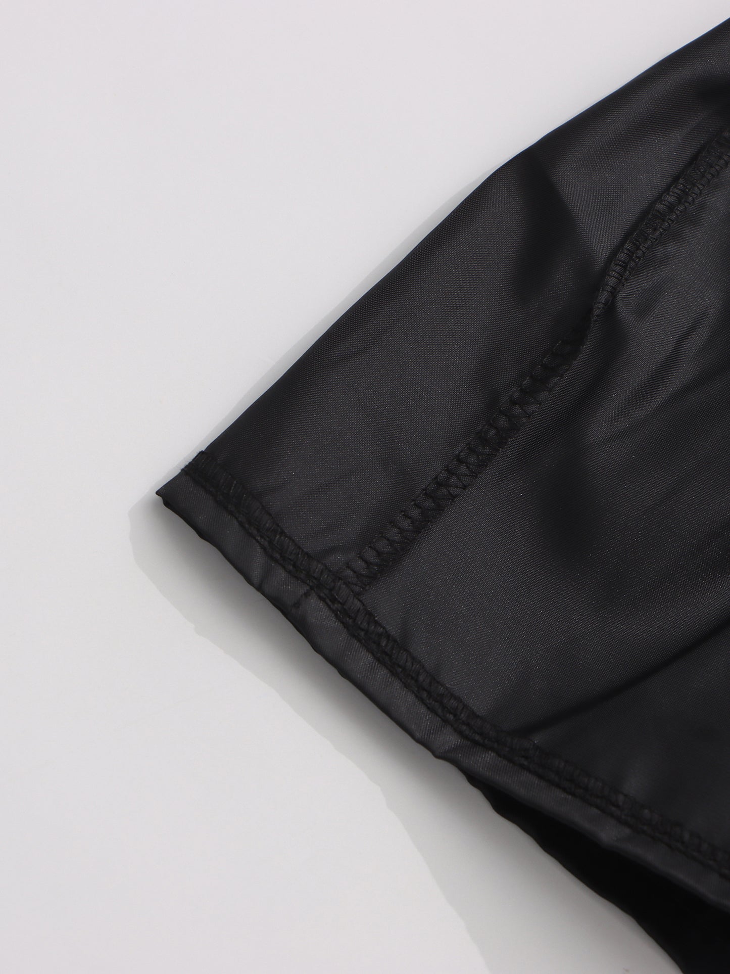 Black Mini Dress with Gold Zipper & High Neck Detail