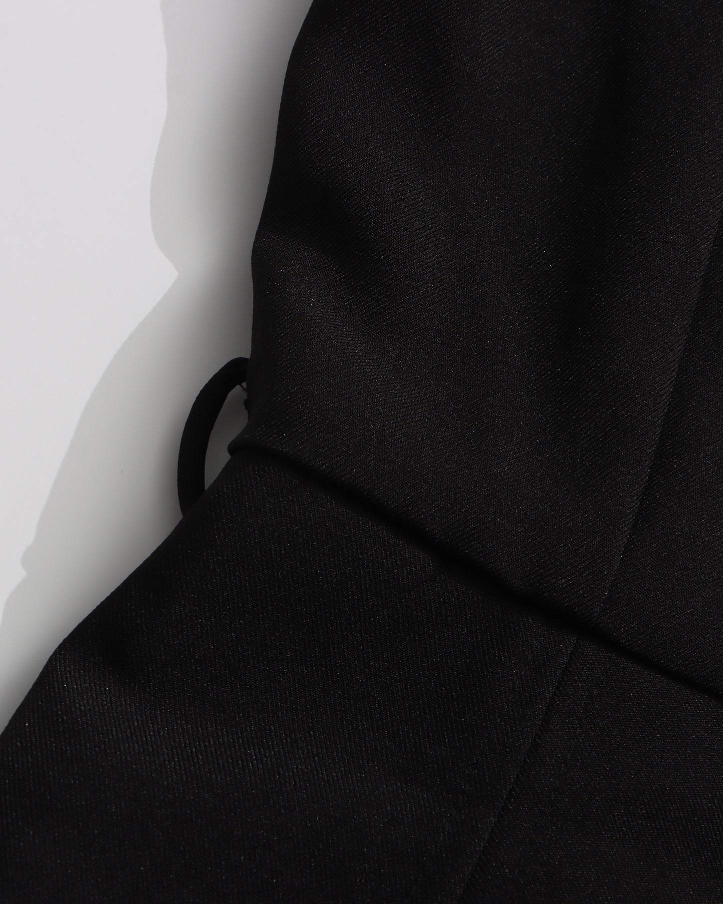 Black Off-Shoulder Belted Midi Dress