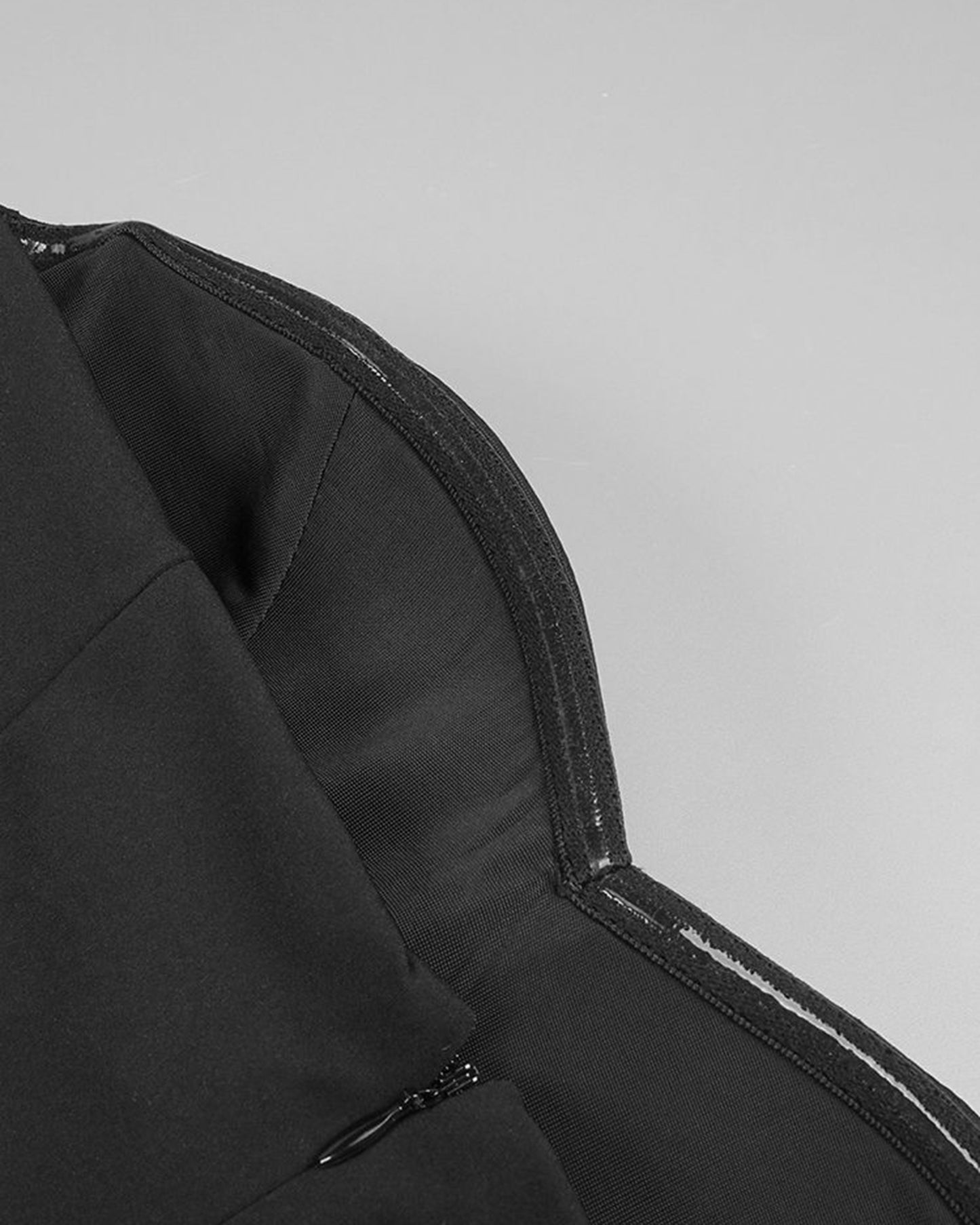 Black Strapless Cutout Ruched Maxi Dress