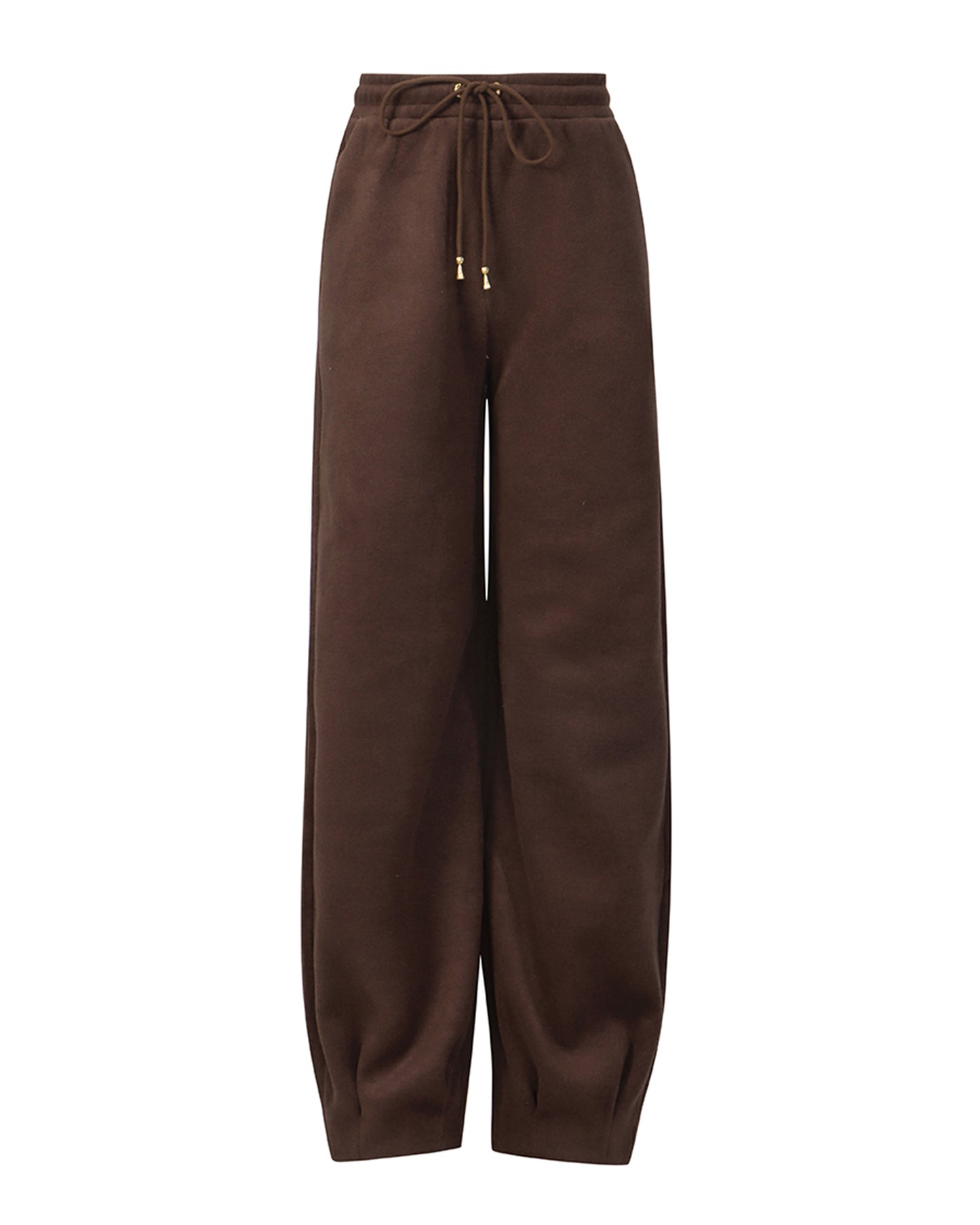 Coffee Cropped Zip-Up Jacket & Jogger Set