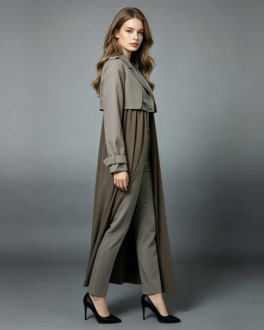 Grey Two-Tone Hybrid Jacket