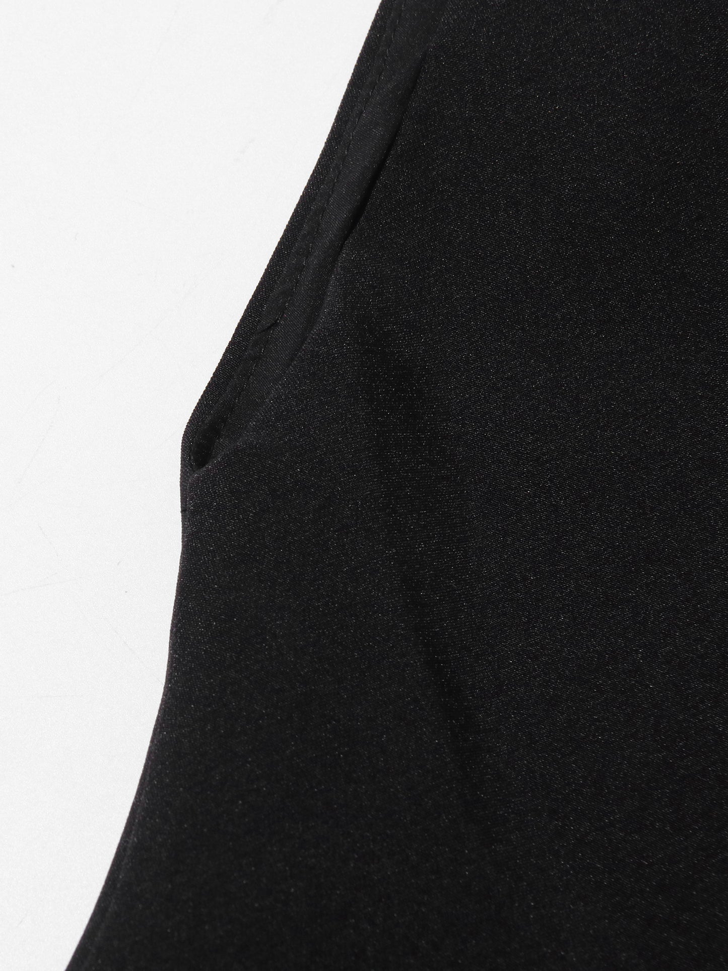 Glamorous One - Shoulder Pleated Black Maxi Dress