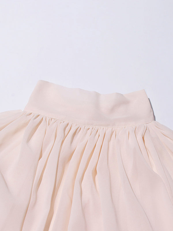Elegant Solid Irregular Pleated Shirt