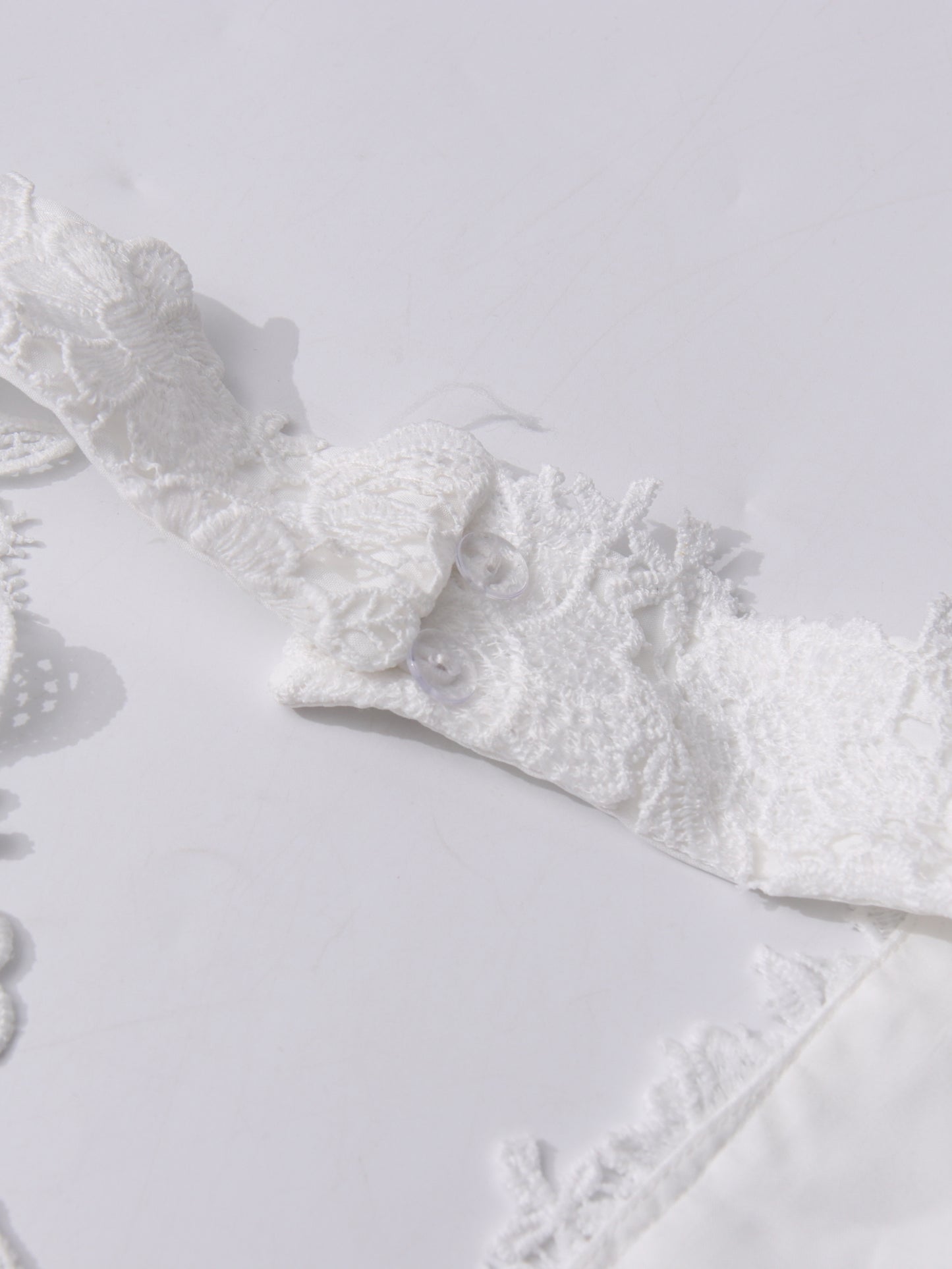 Solid Lace Ruffles Long Dress