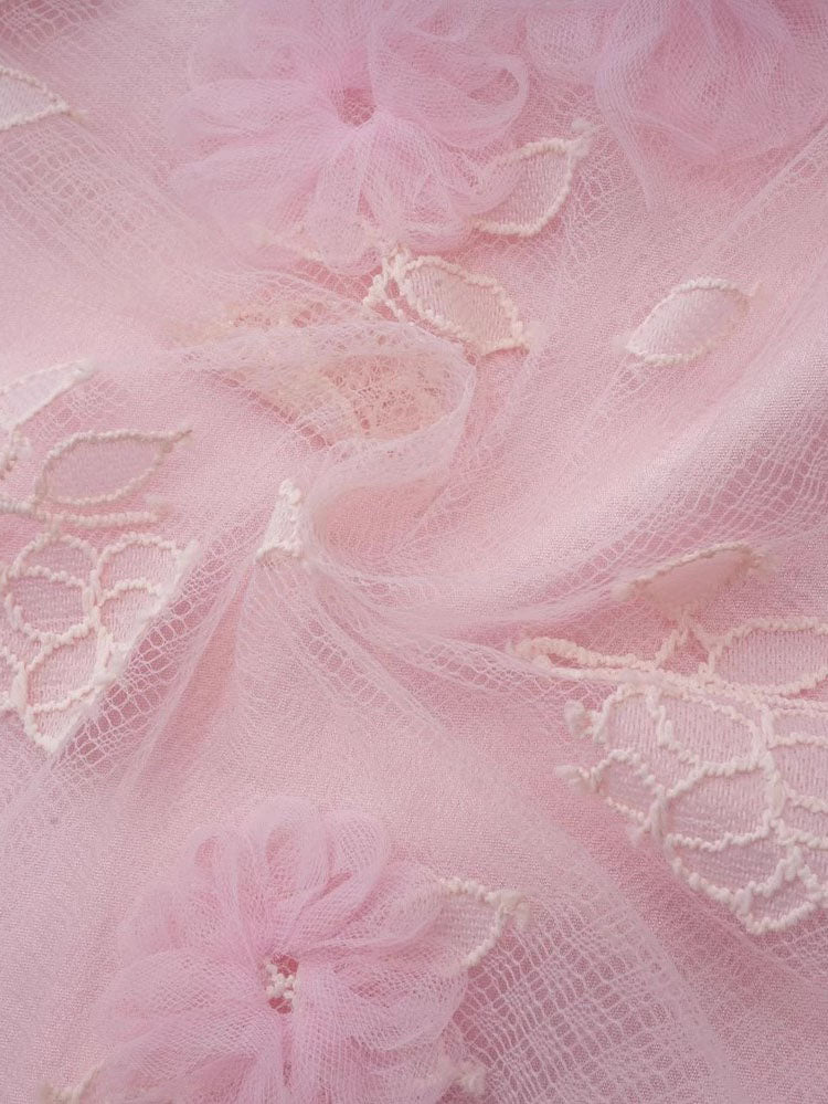 Patchwork Bowknot Mesh Long Dress