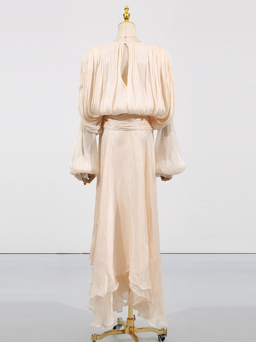 Solid Long Sleeveless Long Dress