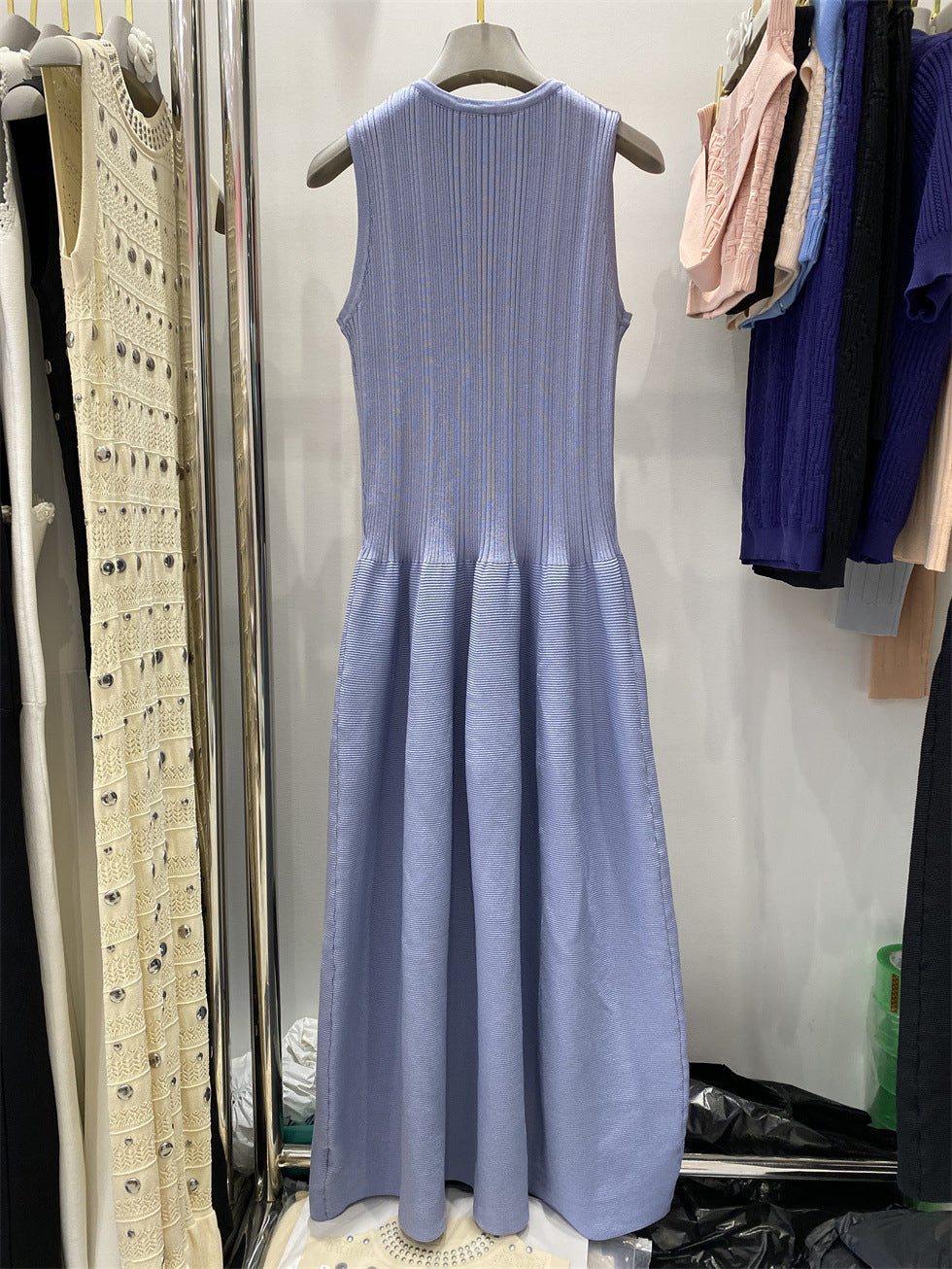 Solid Patchwork Diamonds Long Dress