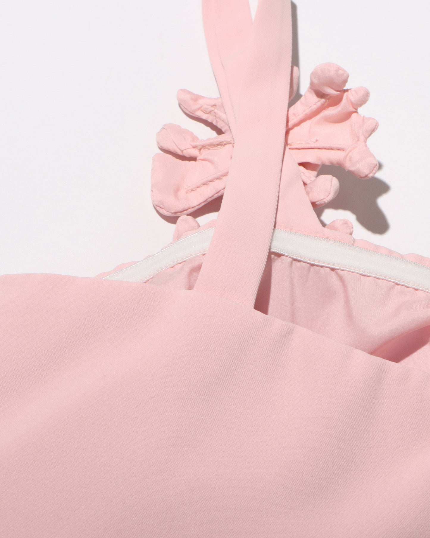 Pink 3D Floral Asymmetric Vest