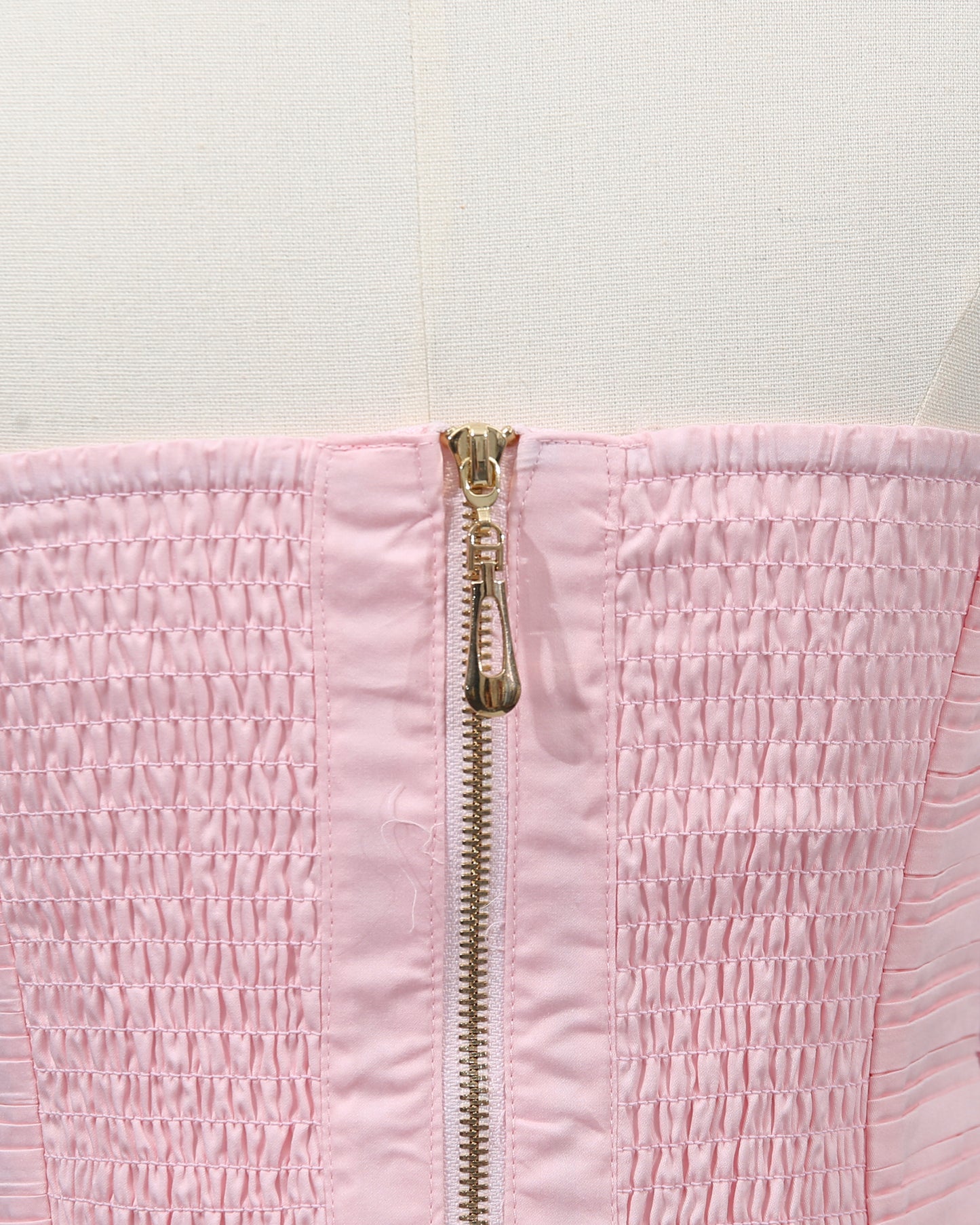 Pink 3D Floral Ruched Asymmetric Maxi Dress