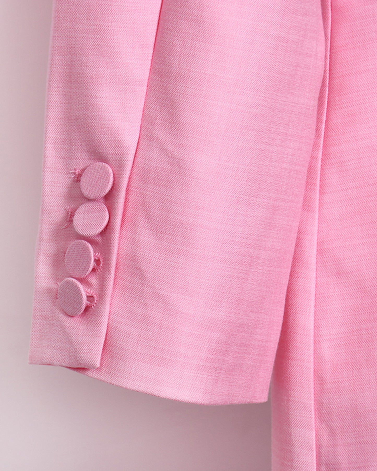Pink Blazer with Crystal-Trimmed Cutout Back