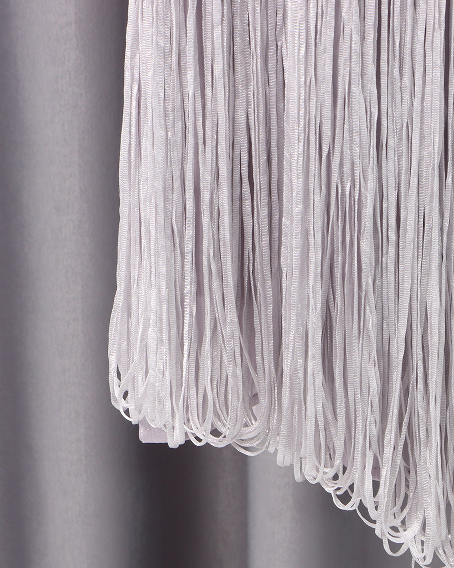 Purple Halter Ruched Fringe Midi Dress