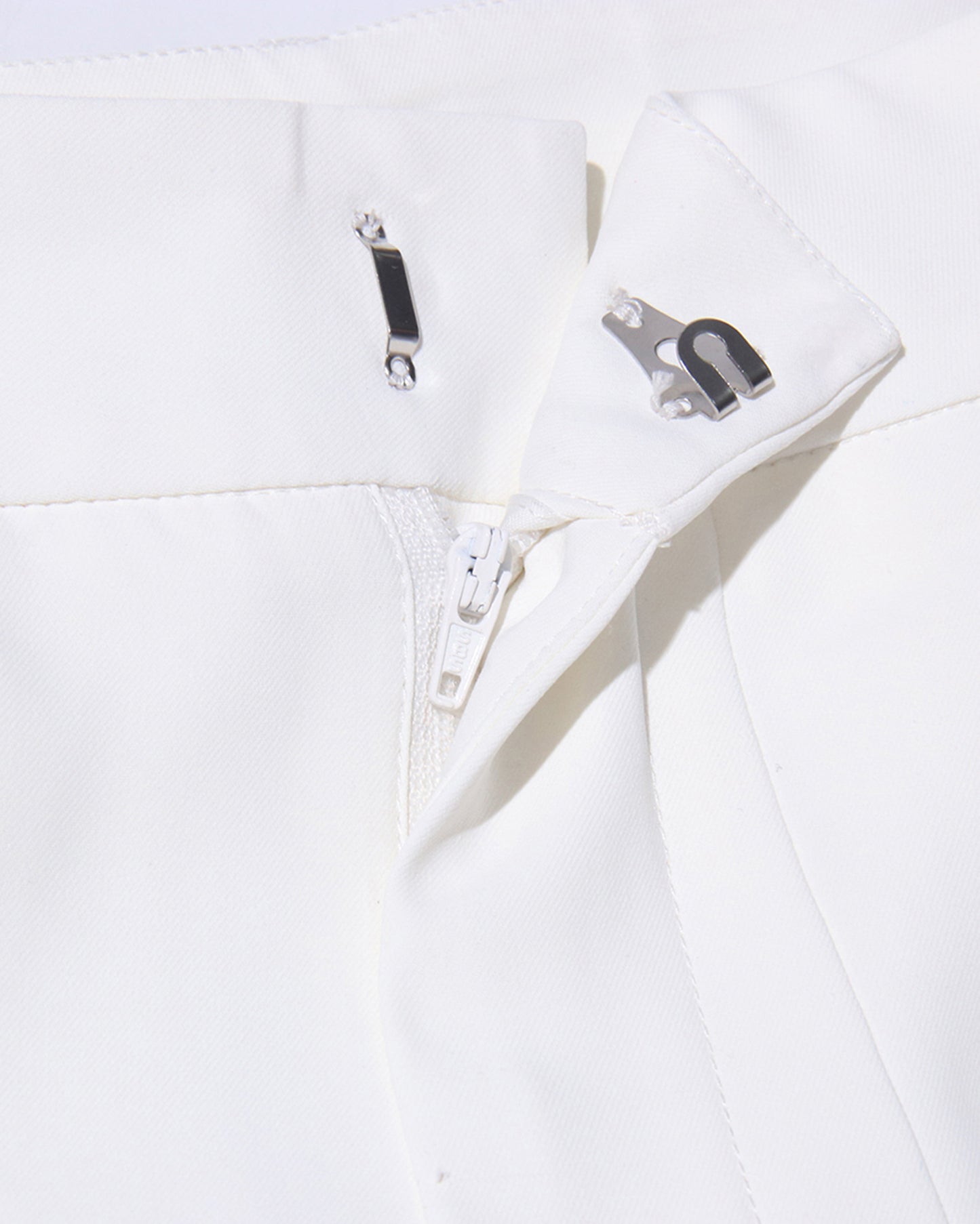 White Beaded Top & Wide-Leg Pants Set