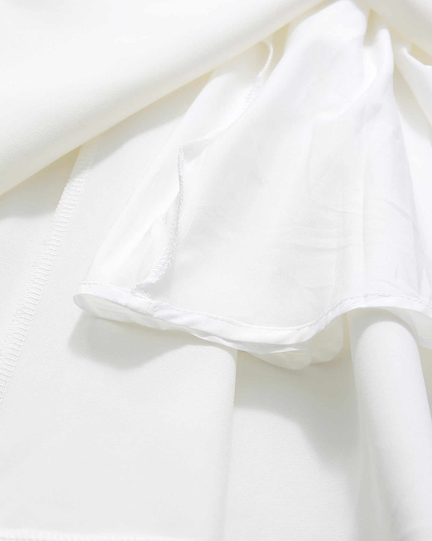 White Crystal-Embellished Bow Midi Dress