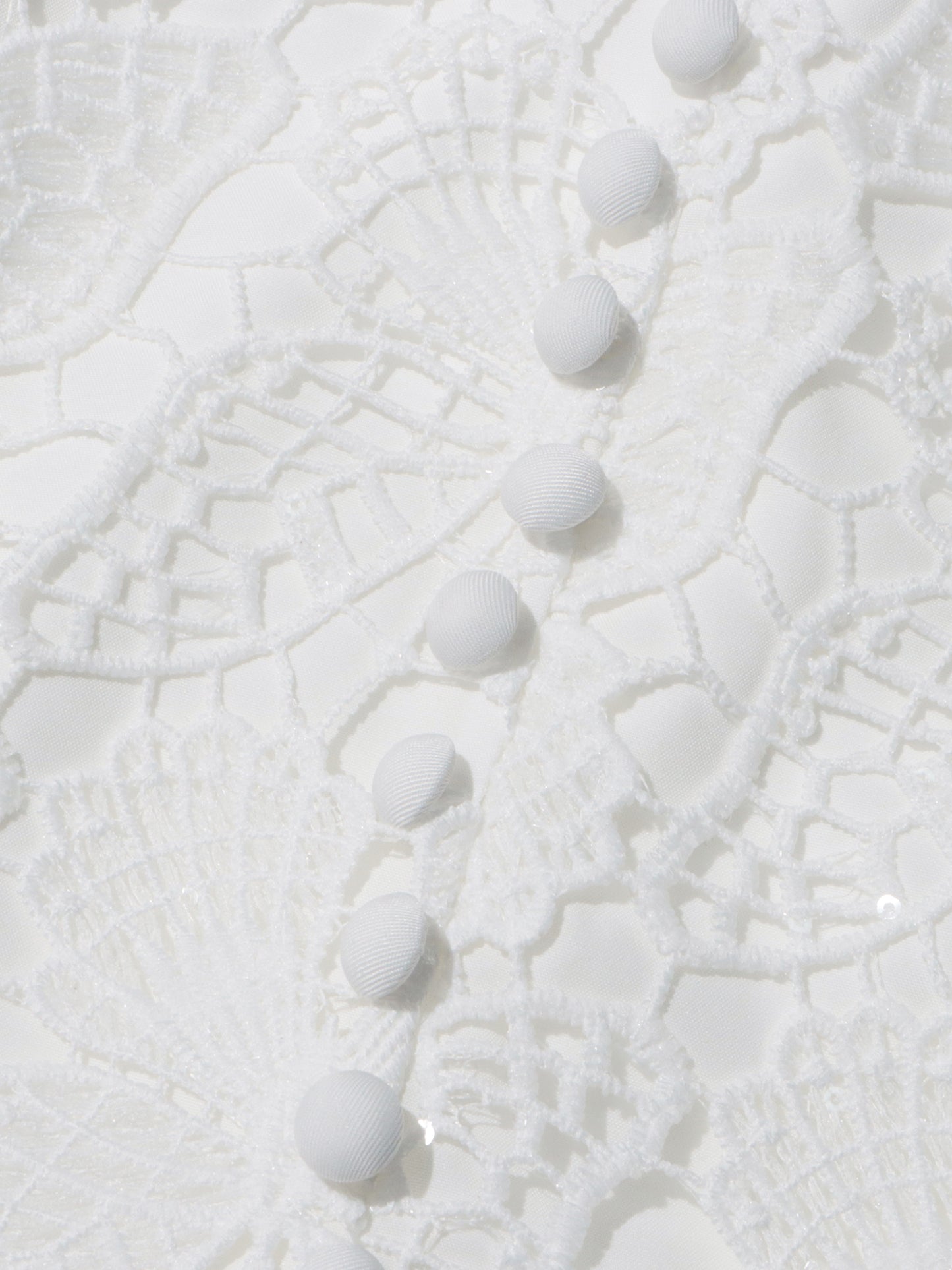 White Lace Top & Tulle Skirt Two-Piece Set