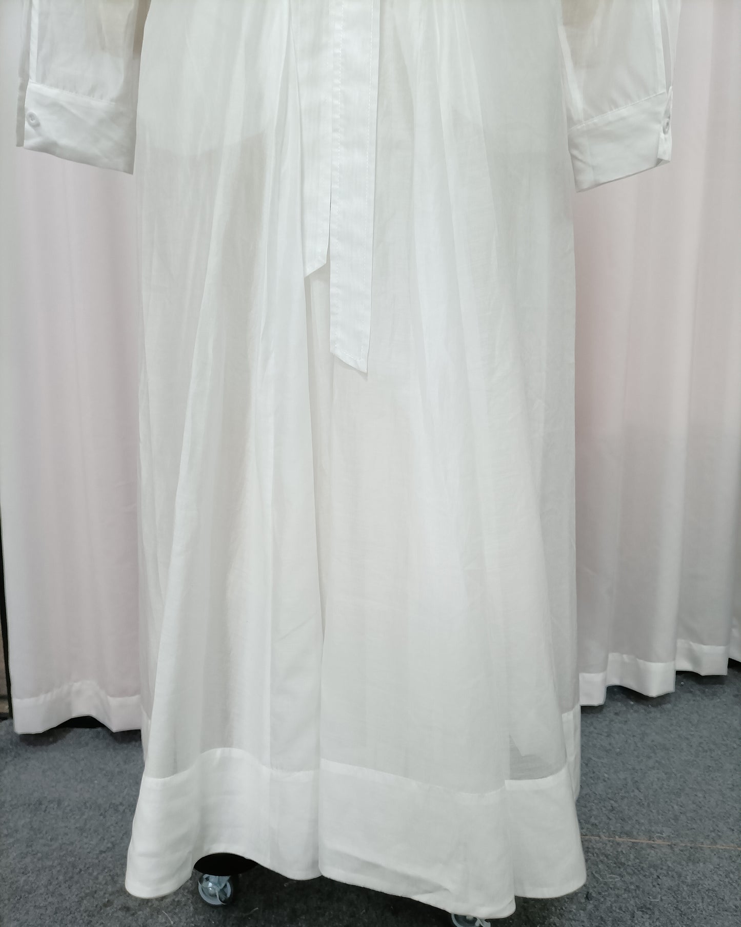 White Minimalist Tunic Shirt Dress