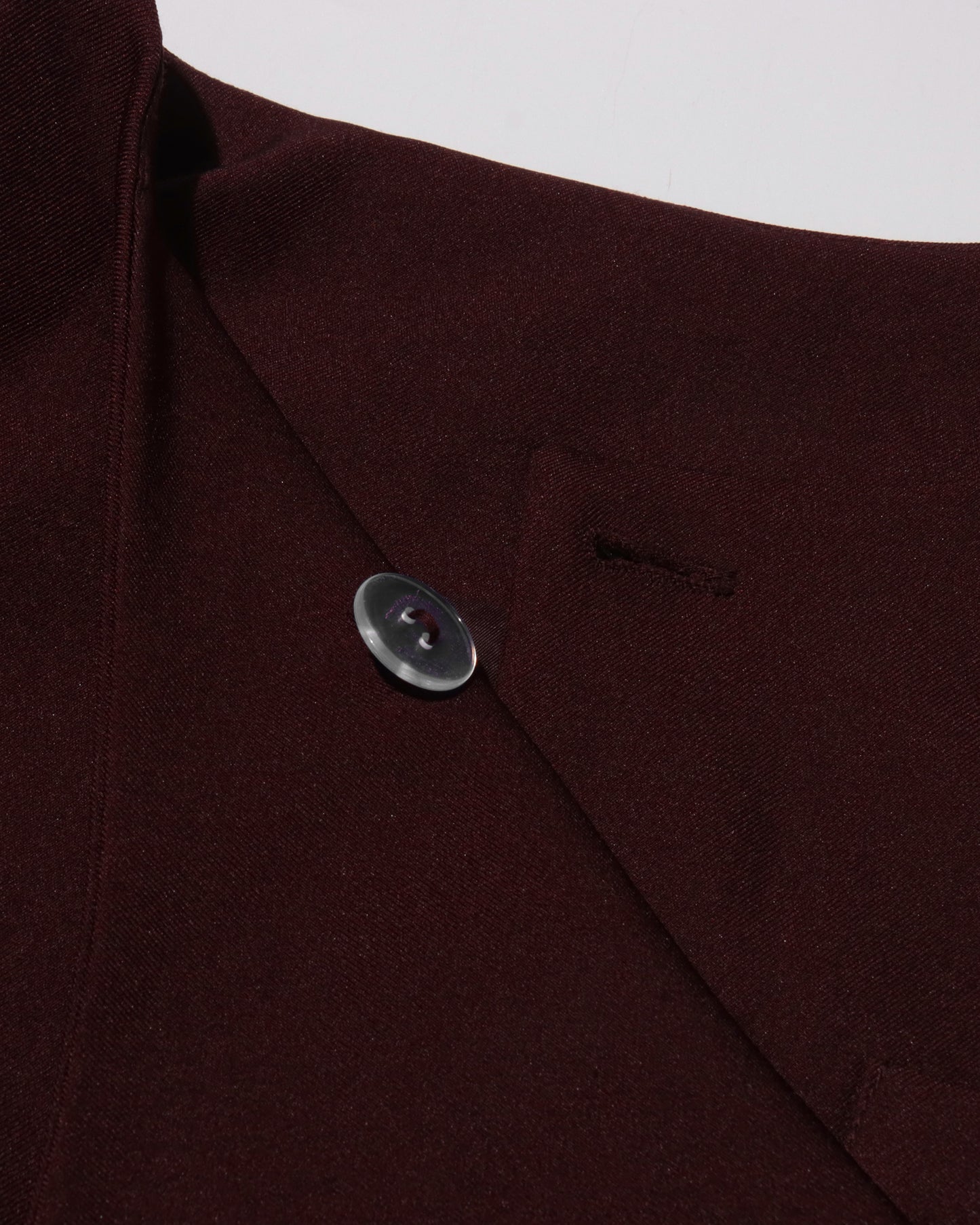 Wine Red Asymmetrical Shoulder Longline Coat