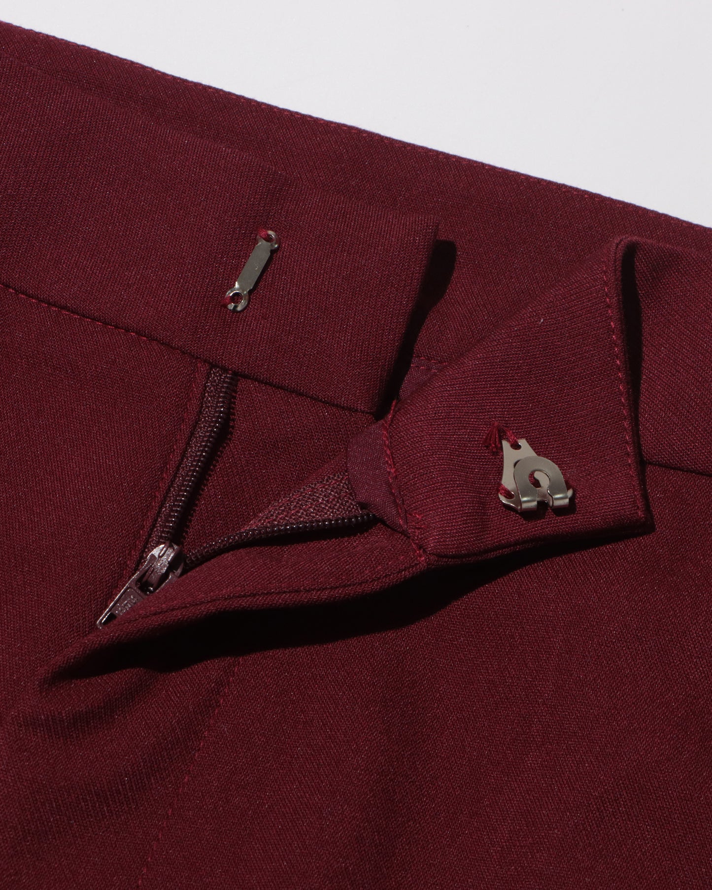 Wine Red Blazer & Wide-Leg Pants Two-Piece Set