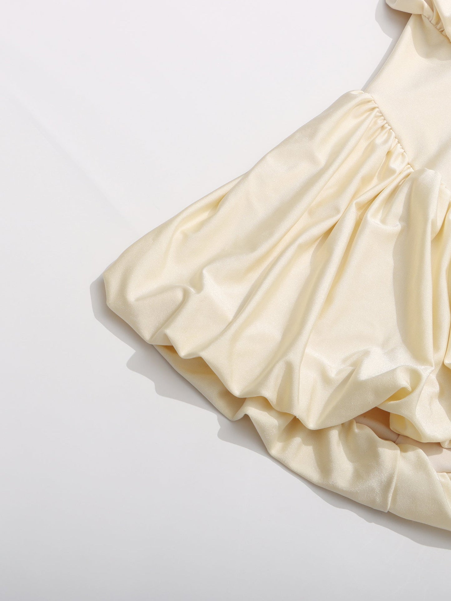 Apricot Halter Maxi Dress with Ruffled Spiral - SISPELL