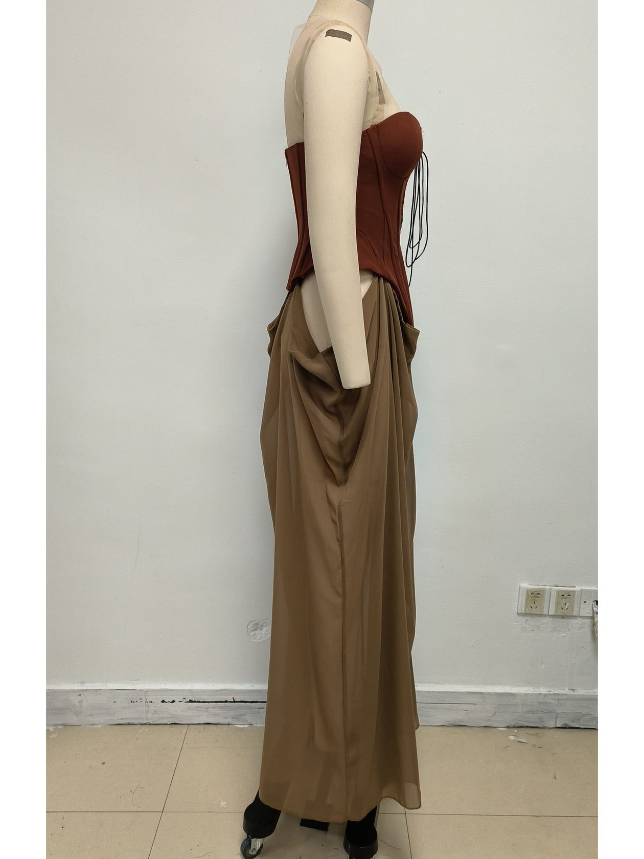 Chic Off Shoulder Long Dress