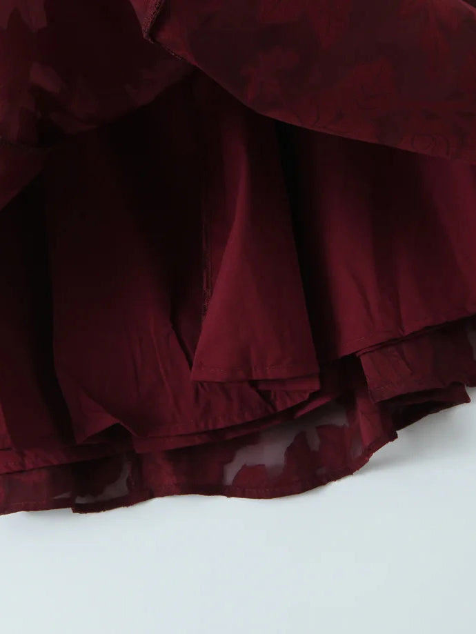 Solid Starp Pleated Long Dress
