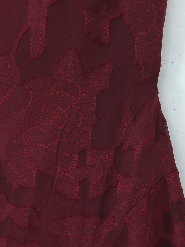 Solid Starp Pleated Long Dress