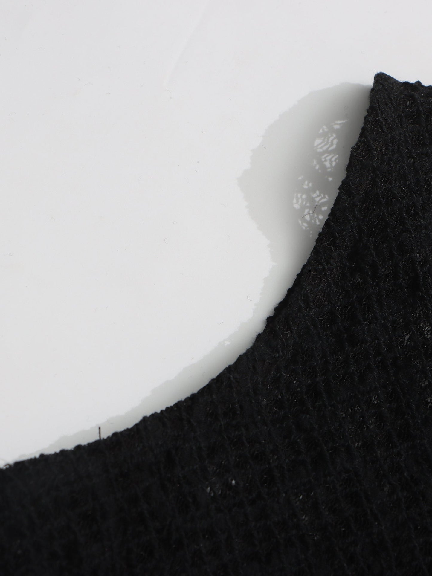 Black Lace Sleeveless Maxi Dress with Mock Neck - SISPELL