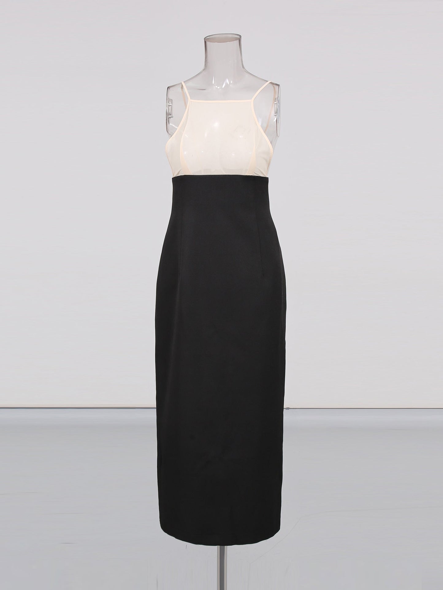 Black Midi Dress with White Lace Capelet Set - SISPELL