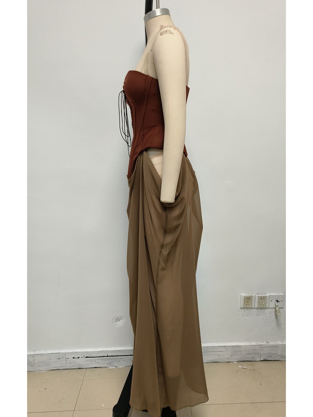 Chic Off Shoulder Long Dress